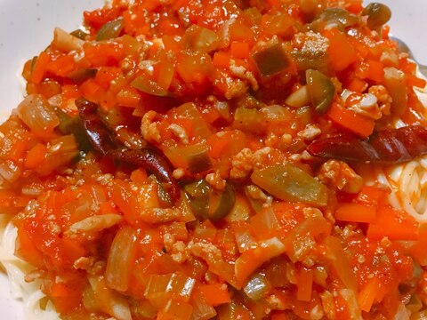 野菜たっぷり☆トマトミートソース